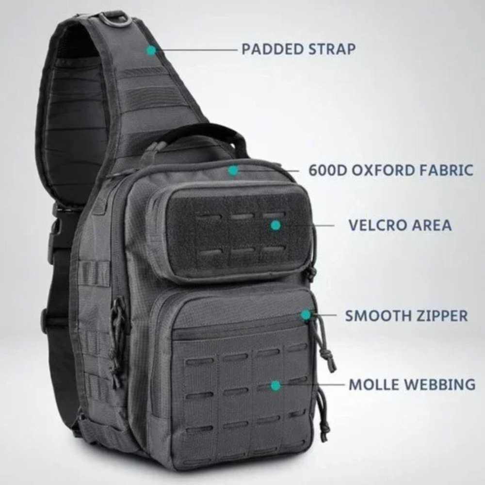 NEW TACTICAL Sling Bag Pack Military Rover - Picture 9 of 10